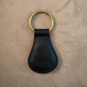 Coach 7210 Black Leather Keychain